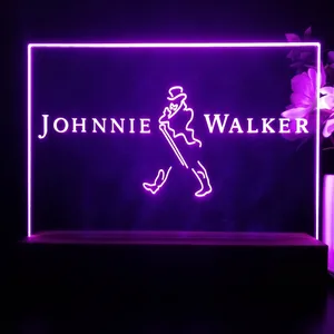 Johnnie Walker Logo Capital LED Desk Light