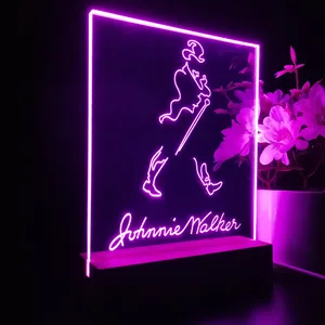 Johnnie Walker Logo LED Desk Light