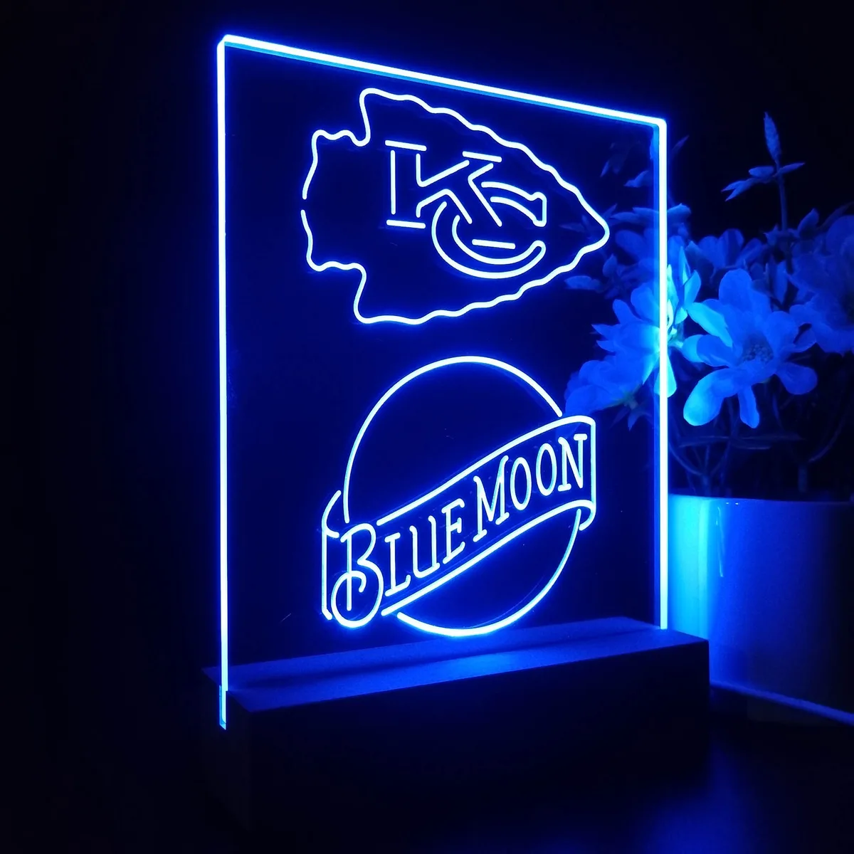 Kansas City Chiefs Blue Moon LED Desk Light