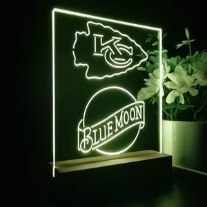 Kansas City Chiefs Blue Moon LED Desk Light
