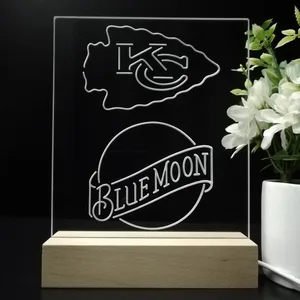 Kansas City Chiefs Blue Moon LED Desk Light