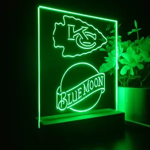 Kansas City Chiefs Blue Moon LED Desk Light