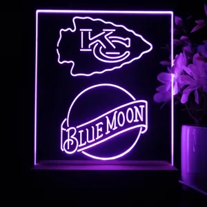 Kansas City Chiefs Blue Moon LED Desk Light