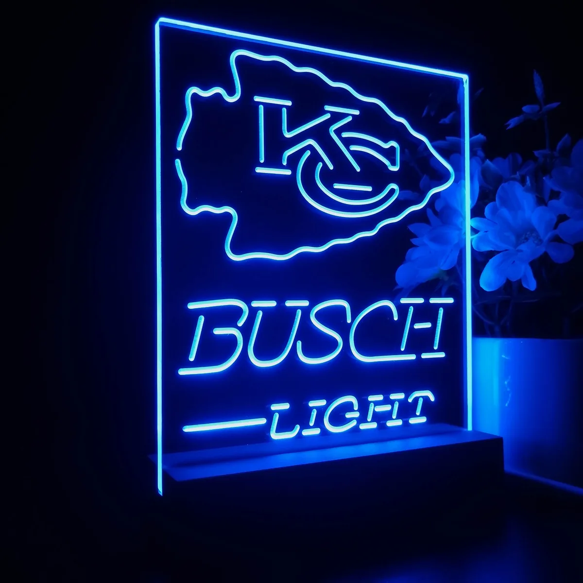 Kansas City Chiefs Busch Light LED Desk Light