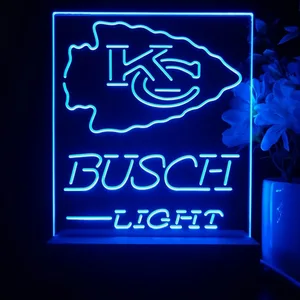 Kansas City Chiefs Busch Light LED Desk Light