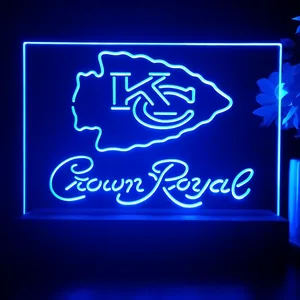 Kansas City Chiefs Crown Royal LED Desk Light