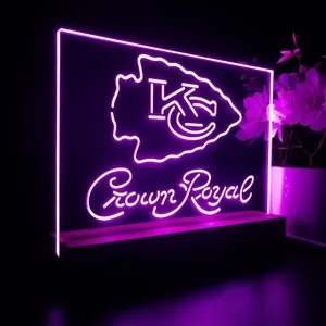 Kansas City Chiefs Crown Royal LED Desk Light