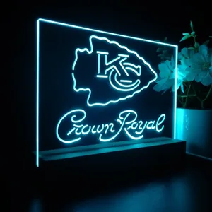 Kansas City Chiefs Crown Royal LED Desk Light