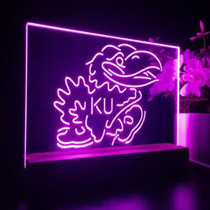 Kansas Jayhawks KU Logo LED Desk Light