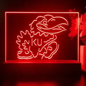 Kansas Jayhawks KU Logo LED Desk Light