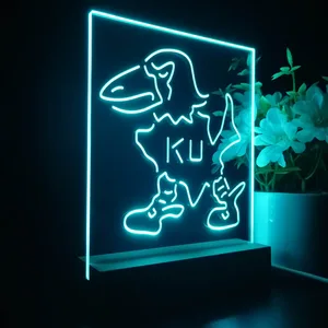 Kansas Jayhawks Logo 2 LED Desk Light - Legacy Edition