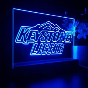 Keystone Light Mountain Logo LED Desk Light