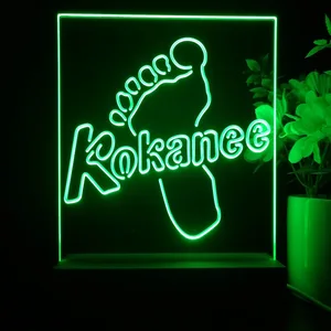Kokanee Beer Footprint LED Desk Light
