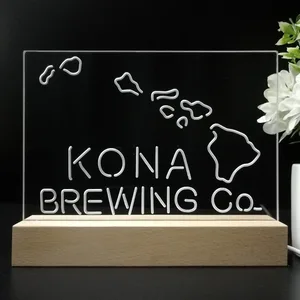 Kona Brewing Co. Map LED Desk Light
