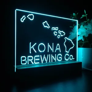 Kona Brewing Co. Map LED Desk Light