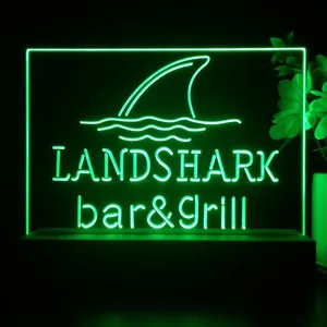Landshark Lager Bar and Grill Sharkfin LED Desk Light