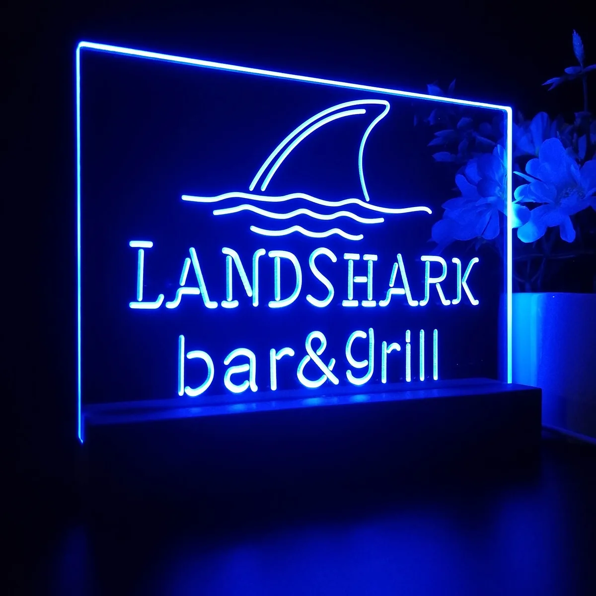 Landshark Lager Bar and Grill Sharkfin LED Desk Light