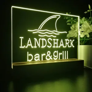 Landshark Lager Bar and Grill Sharkfin LED Desk Light