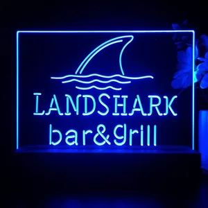 Landshark Lager Bar and Grill Sharkfin LED Desk Light