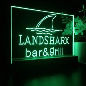 Landshark Lager Bar and Grill Sharkfin LED Desk Light