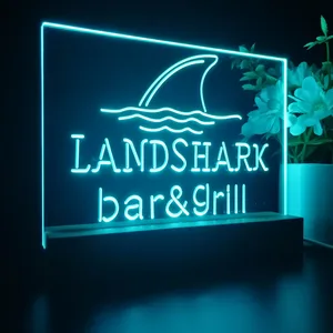 Landshark Lager Bar and Grill Sharkfin LED Desk Light