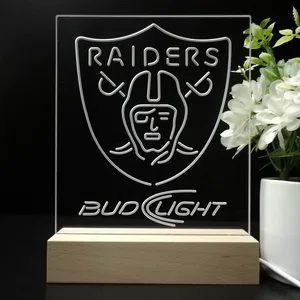 Las Vegas Raiders Bud Light LED Desk Light