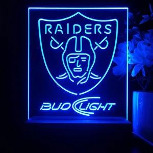 Las Vegas Raiders Bud Light LED Desk Light
