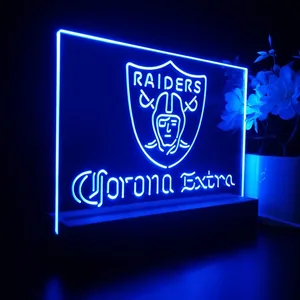 Las Vegas Raiders Corona Extra LED Desk Light