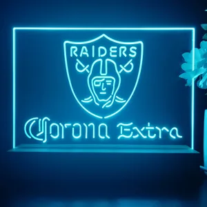 Las Vegas Raiders Corona Extra LED Desk Light