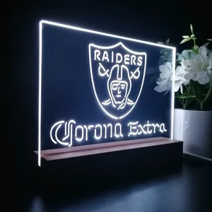 Las Vegas Raiders Corona Extra LED Desk Light