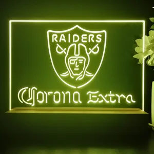 Las Vegas Raiders Corona Extra LED Desk Light