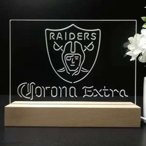 Las Vegas Raiders Corona Extra LED Desk Light