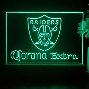 Las Vegas Raiders Corona Extra LED Desk Light