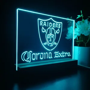 Las Vegas Raiders Corona Extra LED Desk Light