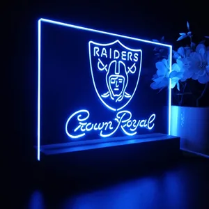 Las Vegas Raiders Crown Royal LED Desk Light