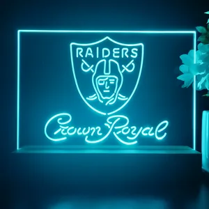 Las Vegas Raiders Crown Royal LED Desk Light