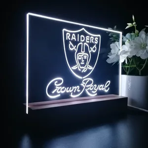 Las Vegas Raiders Crown Royal LED Desk Light