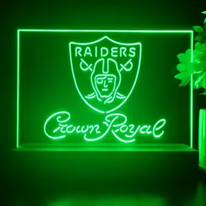 Las Vegas Raiders Crown Royal LED Desk Light