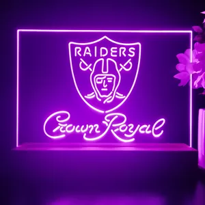Las Vegas Raiders Crown Royal LED Desk Light