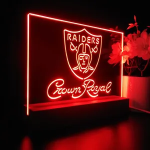 Las Vegas Raiders Crown Royal LED Desk Light