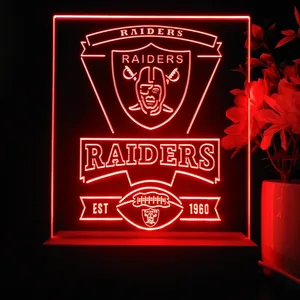 Las Vegas Raiders EST 1960 LED Desk Light