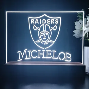 Las Vegas Raiders Michelob LED Desk Light