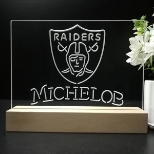 Las Vegas Raiders Michelob LED Desk Light