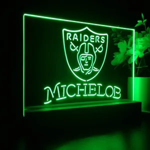 Las Vegas Raiders Michelob LED Desk Light