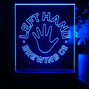 Left Hand Brewing Company Hand Logo LED Desk Light