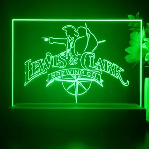 Lewis & Clark Brewing Co. Vintage Logo LED Desk Light