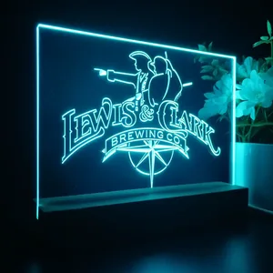 Lewis & Clark Brewing Co. Vintage Logo LED Desk Light