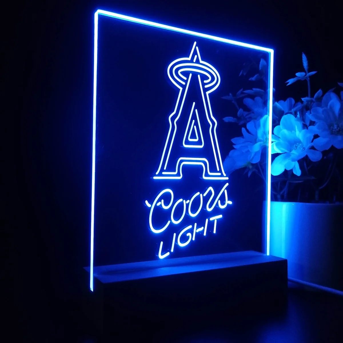 Los Angeles Angels Coors Light LED Desk Light