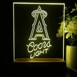 Los Angeles Angels Coors Light LED Desk Light