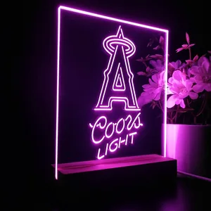 Los Angeles Angels Coors Light LED Desk Light